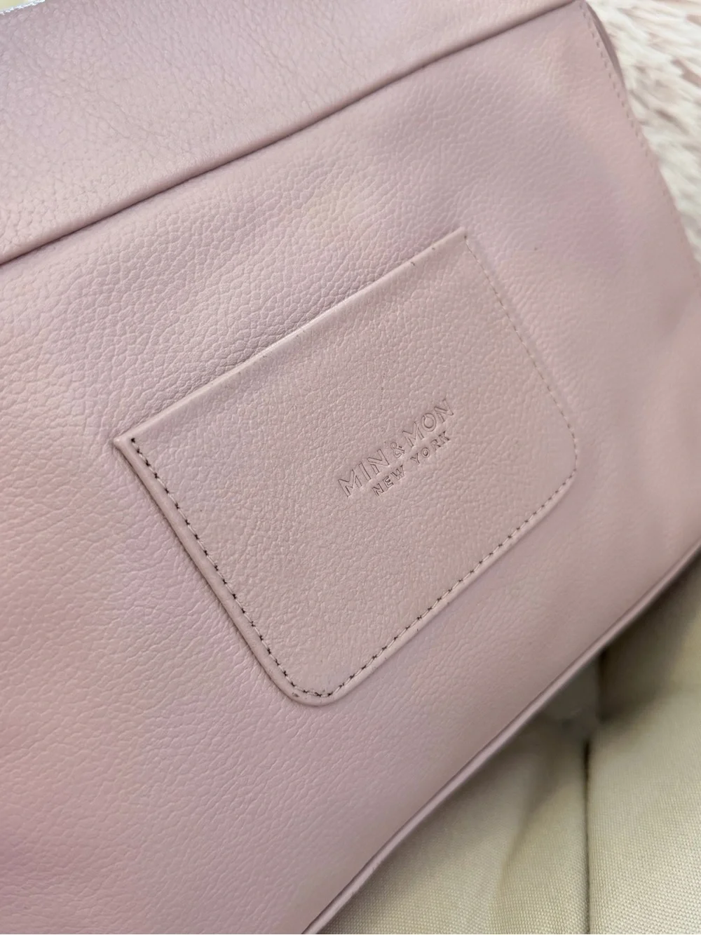 Min & Mon New York Vali  light pink Leather Bag